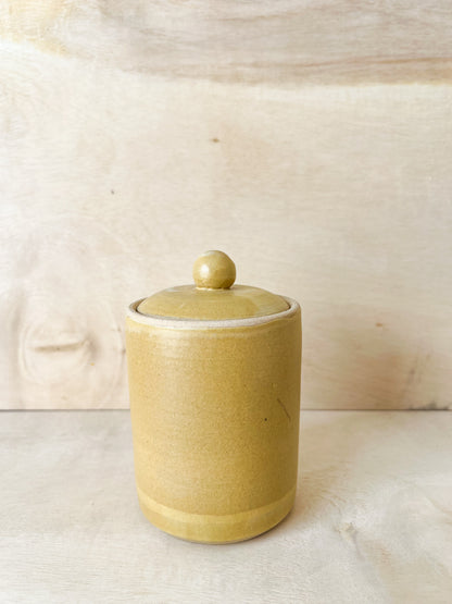 Small Butter Yellow Jar