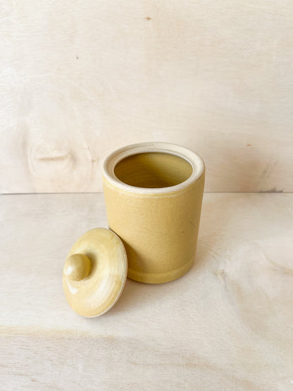 Small Butter Yellow Jar