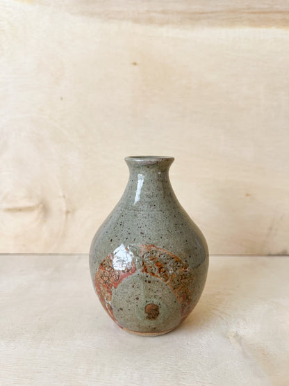 Small Green Vase with Arch