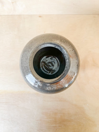 Small Sunset Shino Moon Jar with Carbon Trapping