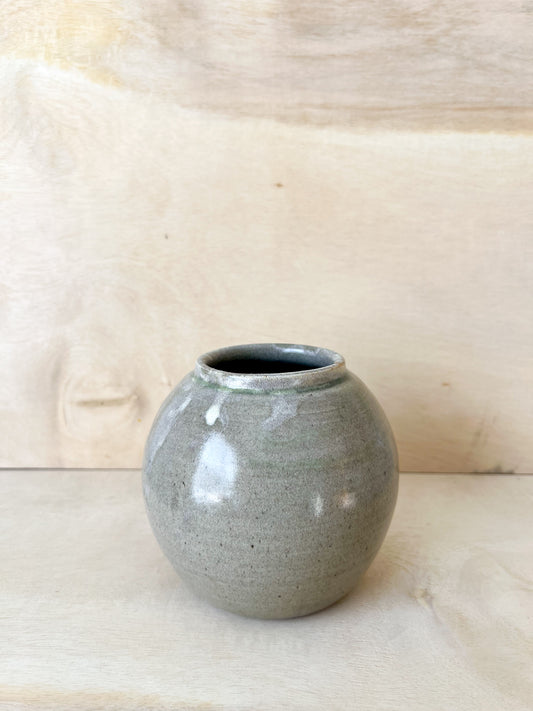 Soft Green/Grey Moon Jar