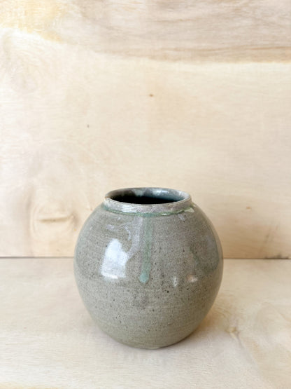 Soft Green/Grey Moon Jar