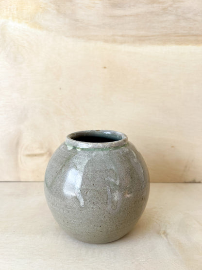 Soft Green/Grey Moon Jar