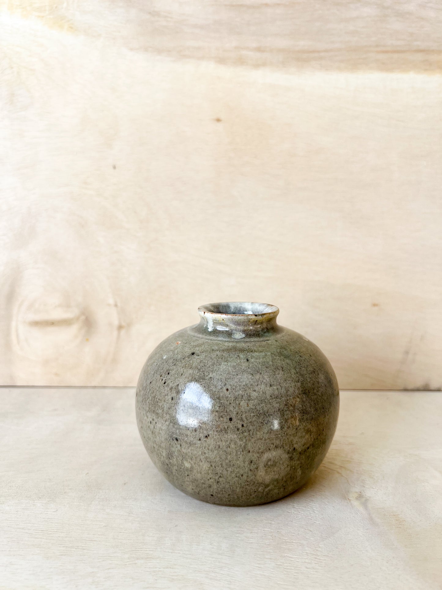 Mini Soft Green/Grey Moon Jar
