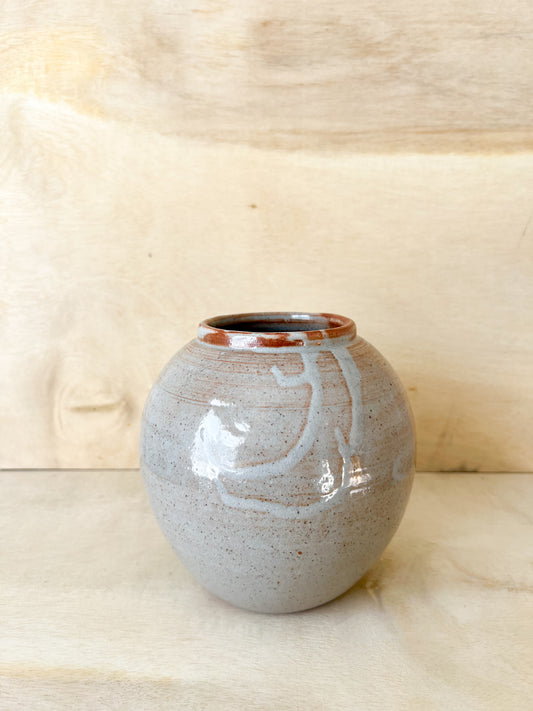 Sunset Shino Moon Jar
