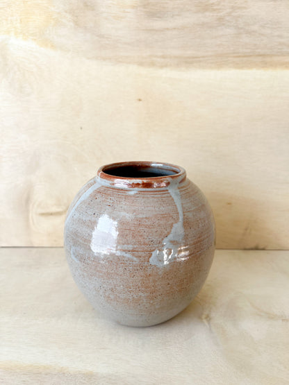 Sunset Shino Moon Jar