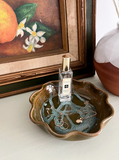 Olive Sky Wavy Plate