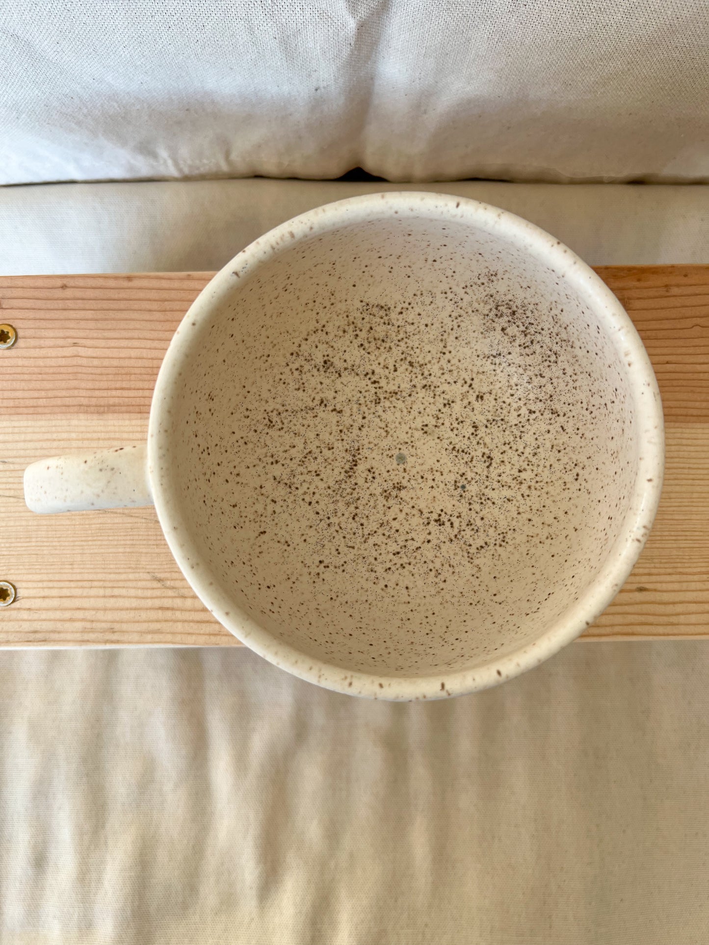Speckled White Matte Soup Mug