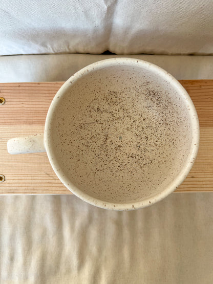 Speckled White Matte Soup Mug