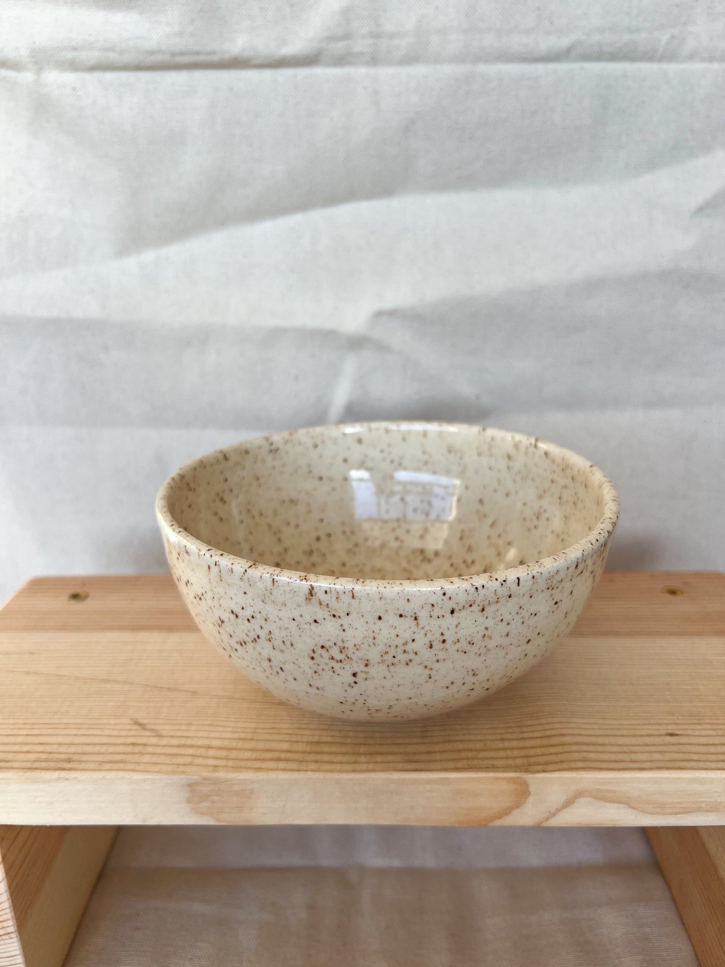 Speckled White Bowl