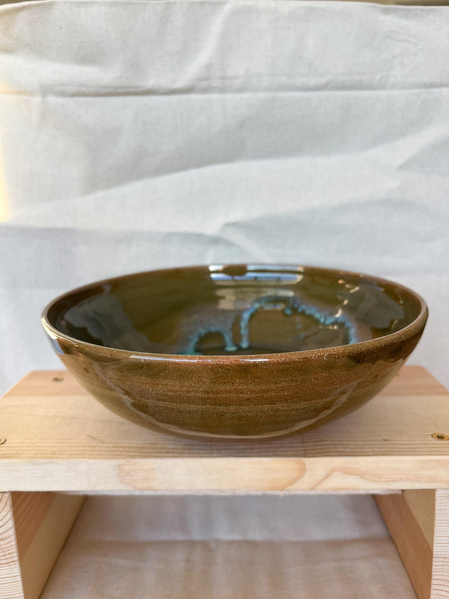 Olive Sky Serving Bowl - Medium