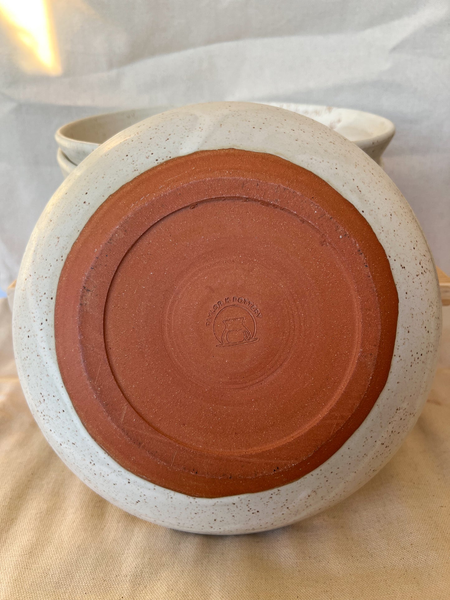 Speckled White Matte Pasta Bowl (Set of 2)