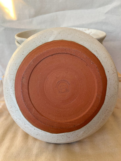 Speckled White Matte Pasta Bowl (Set of 2)