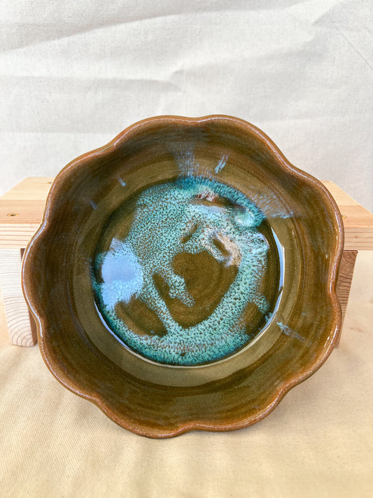 Olive Sky Wavy Plate