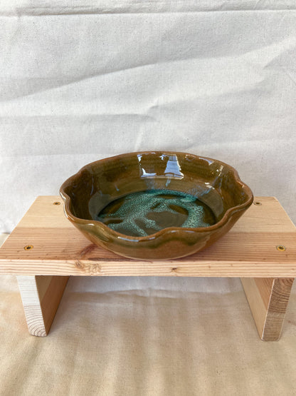 Olive Sky Wavy Plate